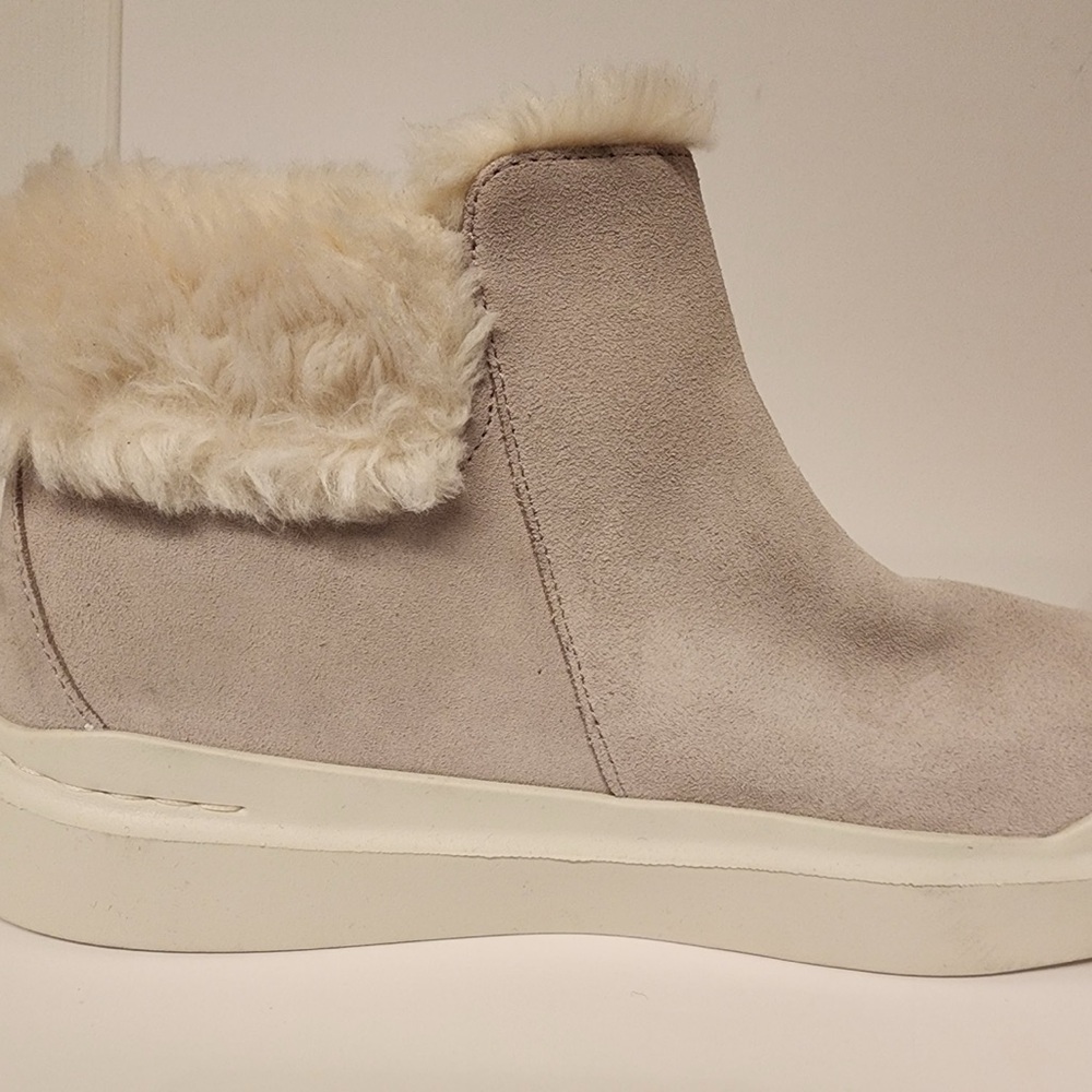 Cole Haan Grandpro Rally Round Toe Zippered Snow Suede Booties Women's Grey 10 - Picture 13 of 14